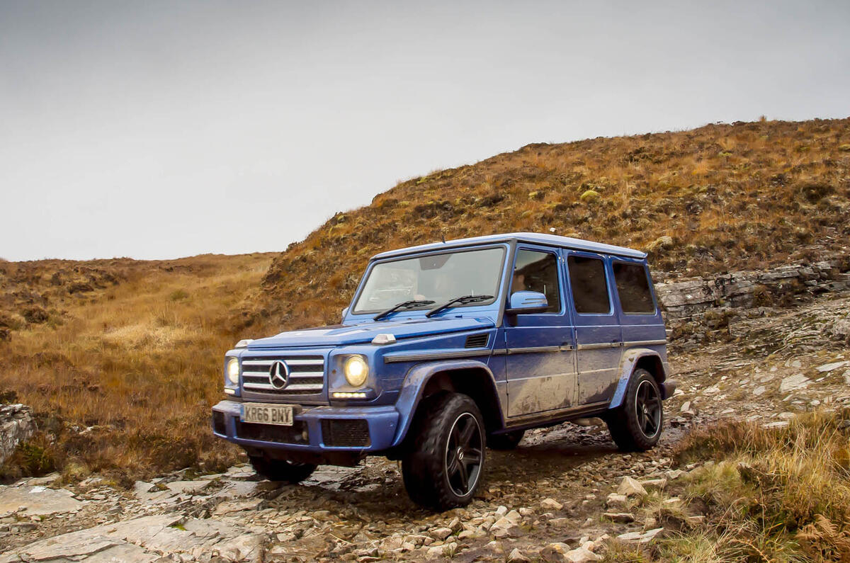 Off-roading in a Mercedes-Benz G-Class