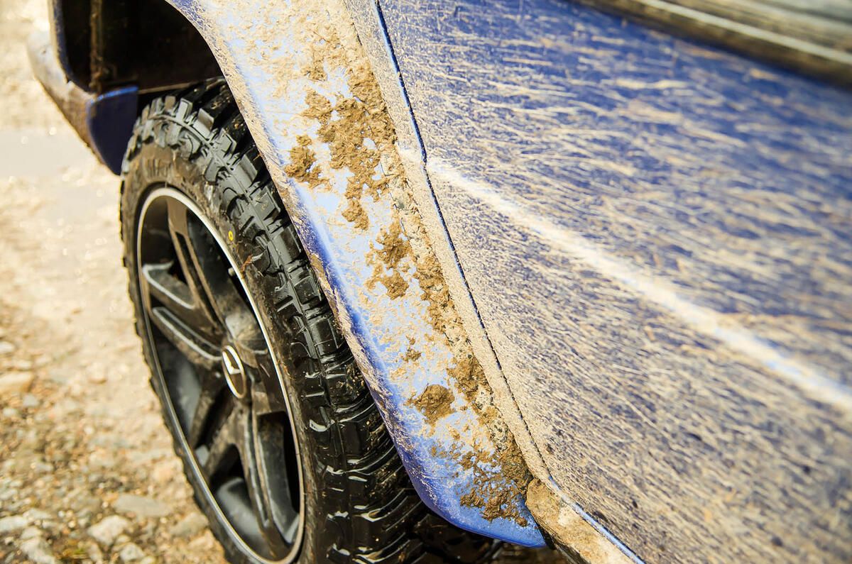 Off-roading in a Mercedes-Benz G-Class