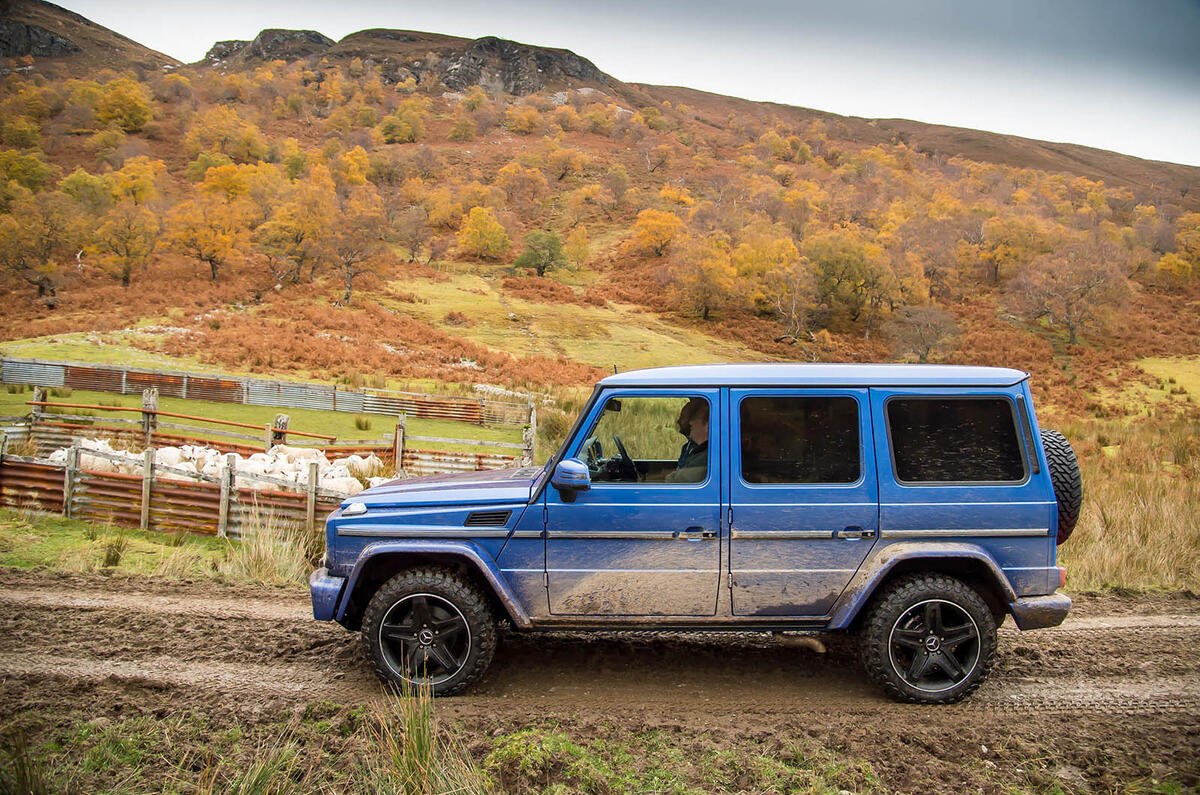 Off-roading in a Mercedes-Benz G-Class