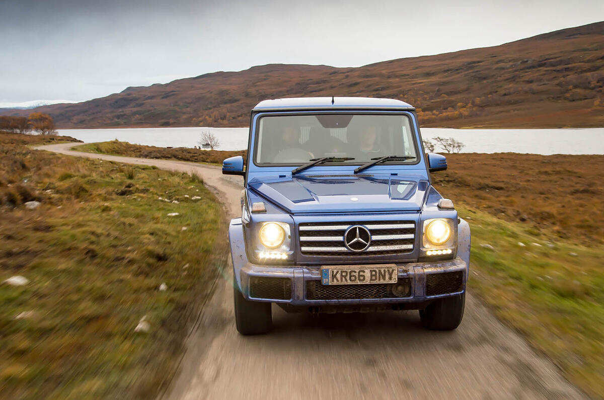 Off-roading in a Mercedes-Benz G-Class