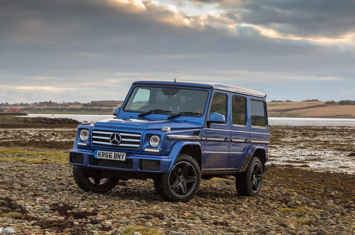 Off-roading in a Mercedes-Benz G-Class