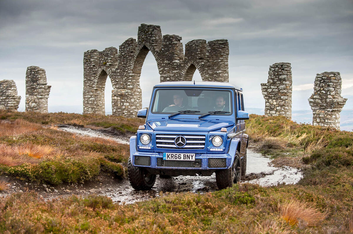 Off-roading in a Mercedes-Benz G-Class
