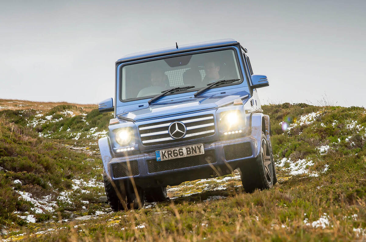 Off-roading in a Mercedes-Benz G-Class