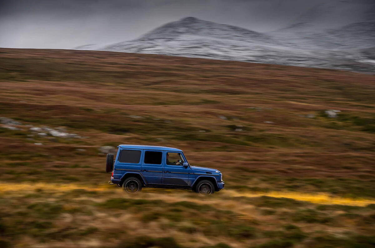 Off-roading in a Mercedes-Benz G-Class