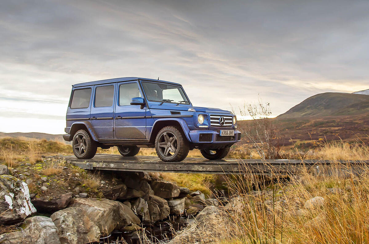 Off-roading in a Mercedes-Benz G-Class