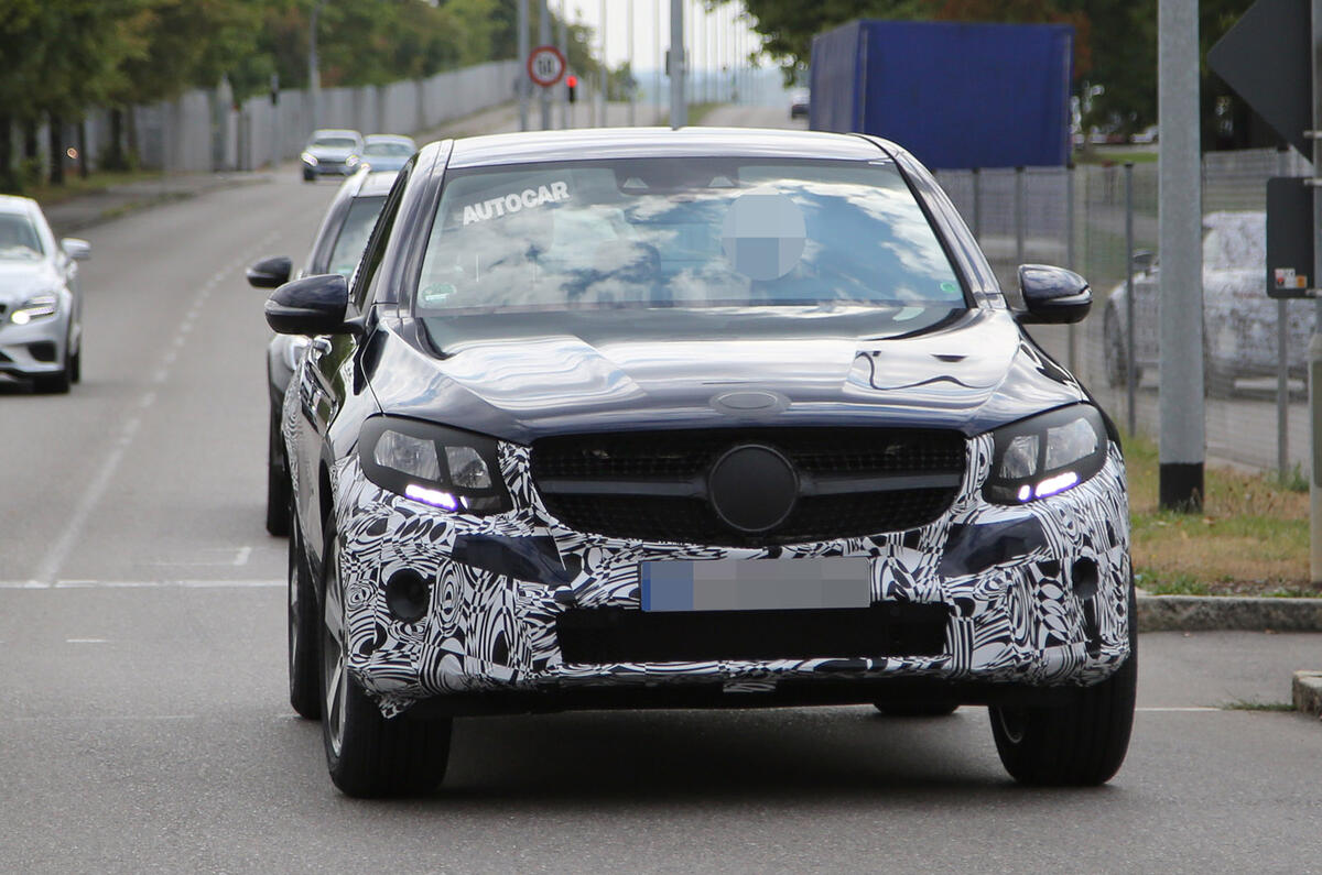 Mercedes-Benz GLC Coupé spy shots