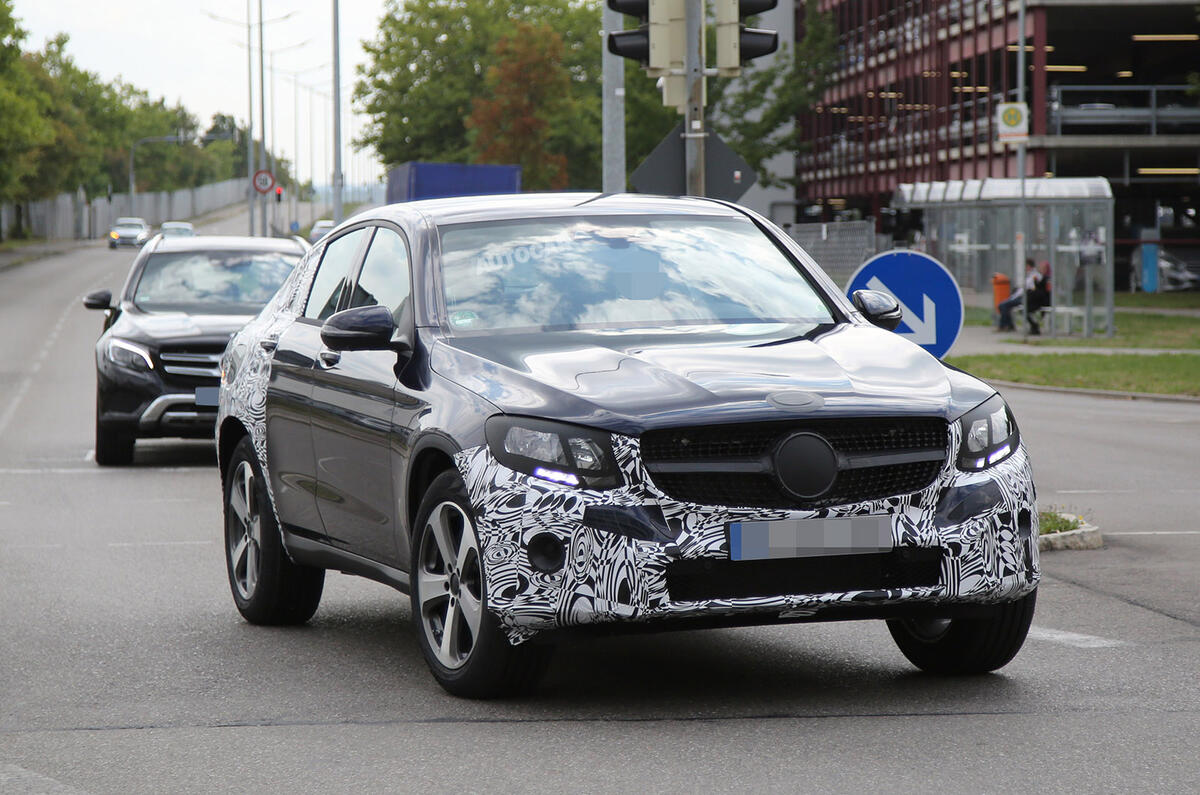 Mercedes-Benz GLC Coupé spy shots