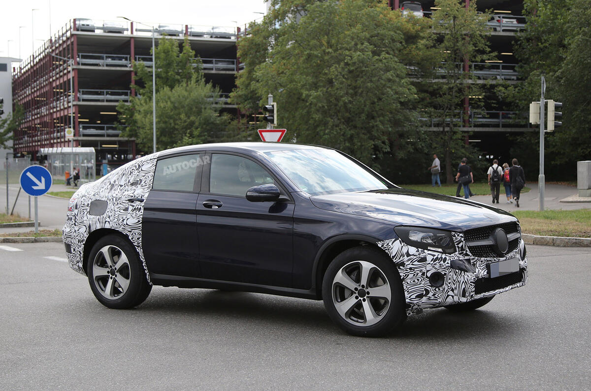Mercedes-Benz GLC Coupé spy shots