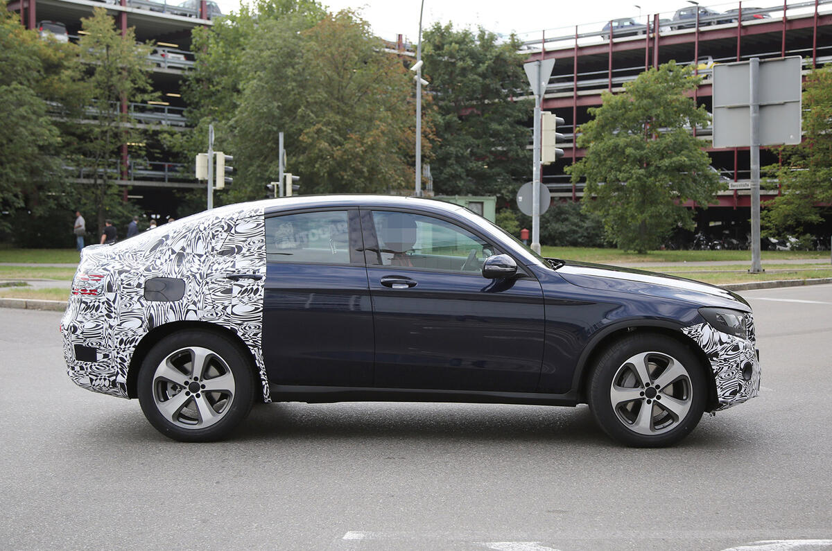 Mercedes-Benz GLC Coupé spy shots