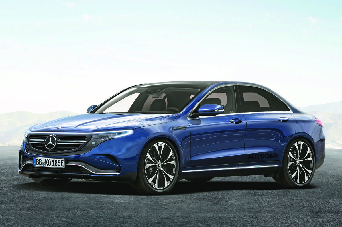 Mercedes-Benz 2022 EQE electric saloon render