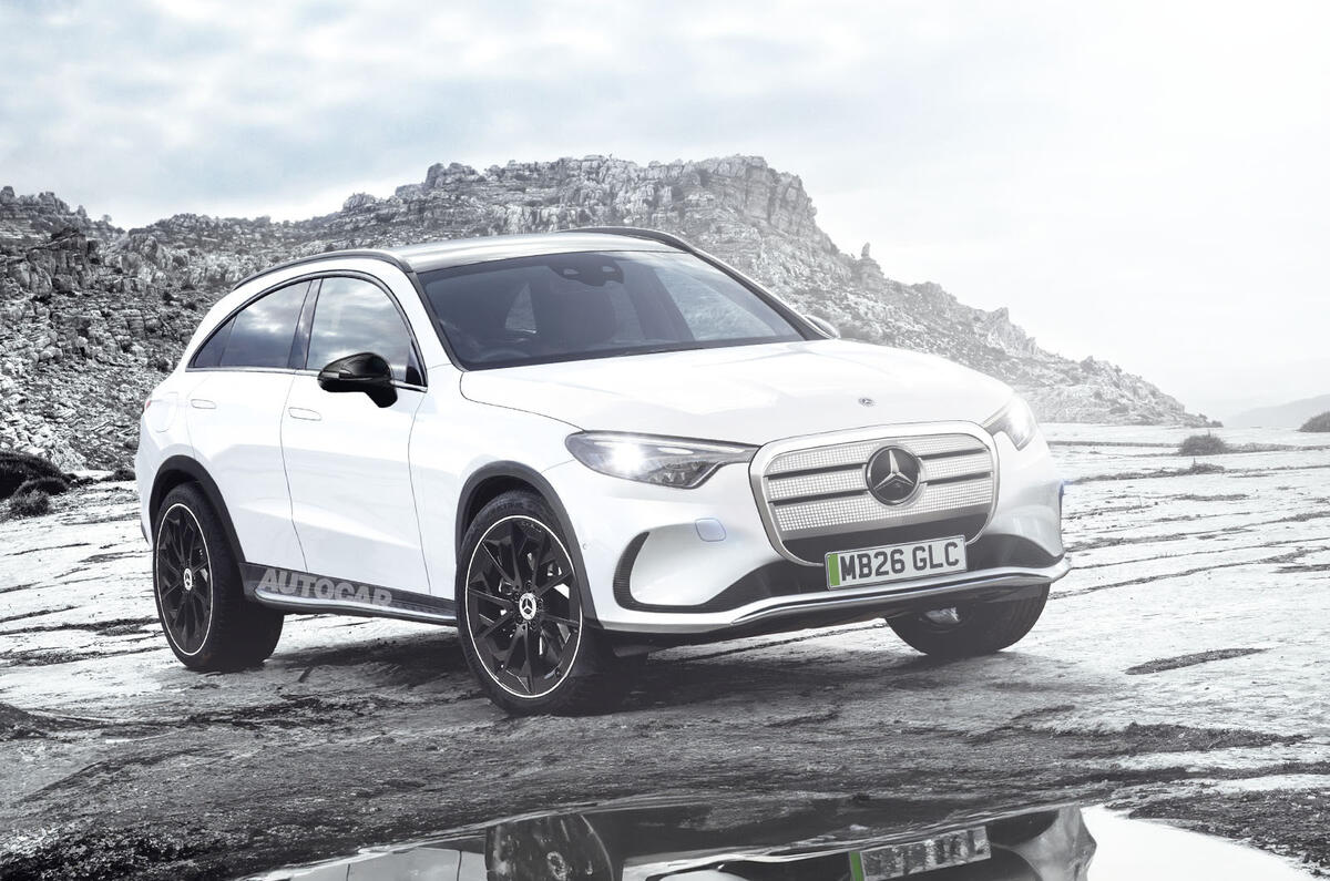 Merc GLC render 2025 grill update