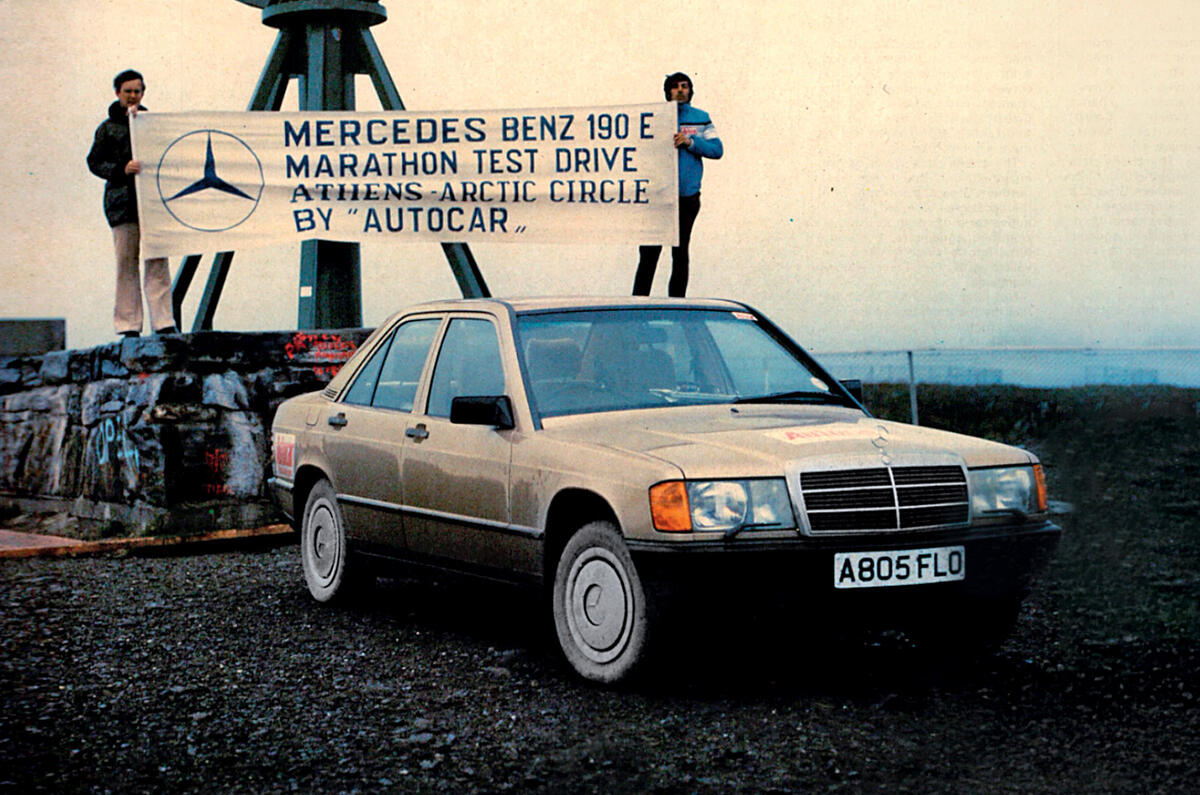 Mercedes 190E 1974 front quarter static