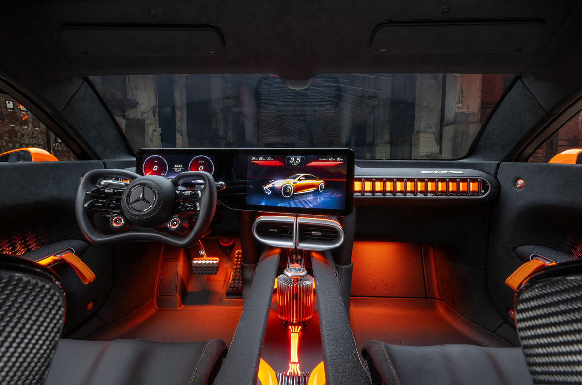 Mercedes AMG Concept GT XX 2025 interior dashboard Mercedes AMG Concept GT XX 2025 interior dashboard
