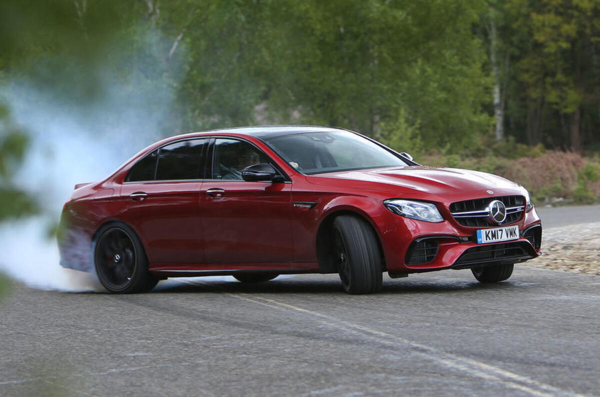 mercedes amg e 63 drifting