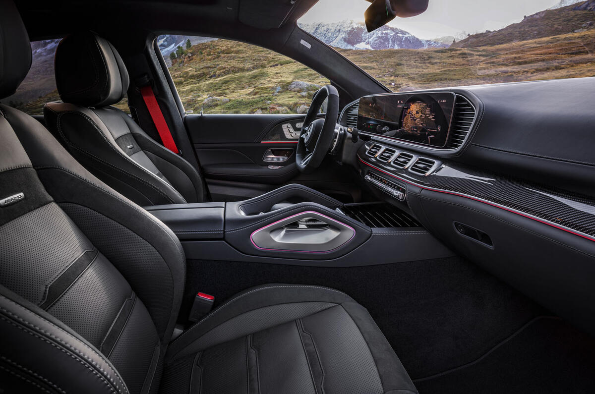 Mercedes AMG GLE 53 2024 front interior wide