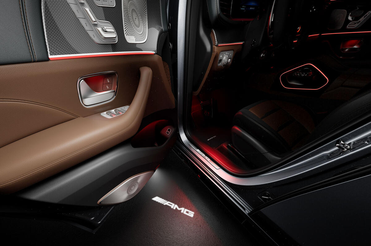 Mercedes AMG GLS 63 2023 door projection Mercedes AMG GLS 63 2023 door projection