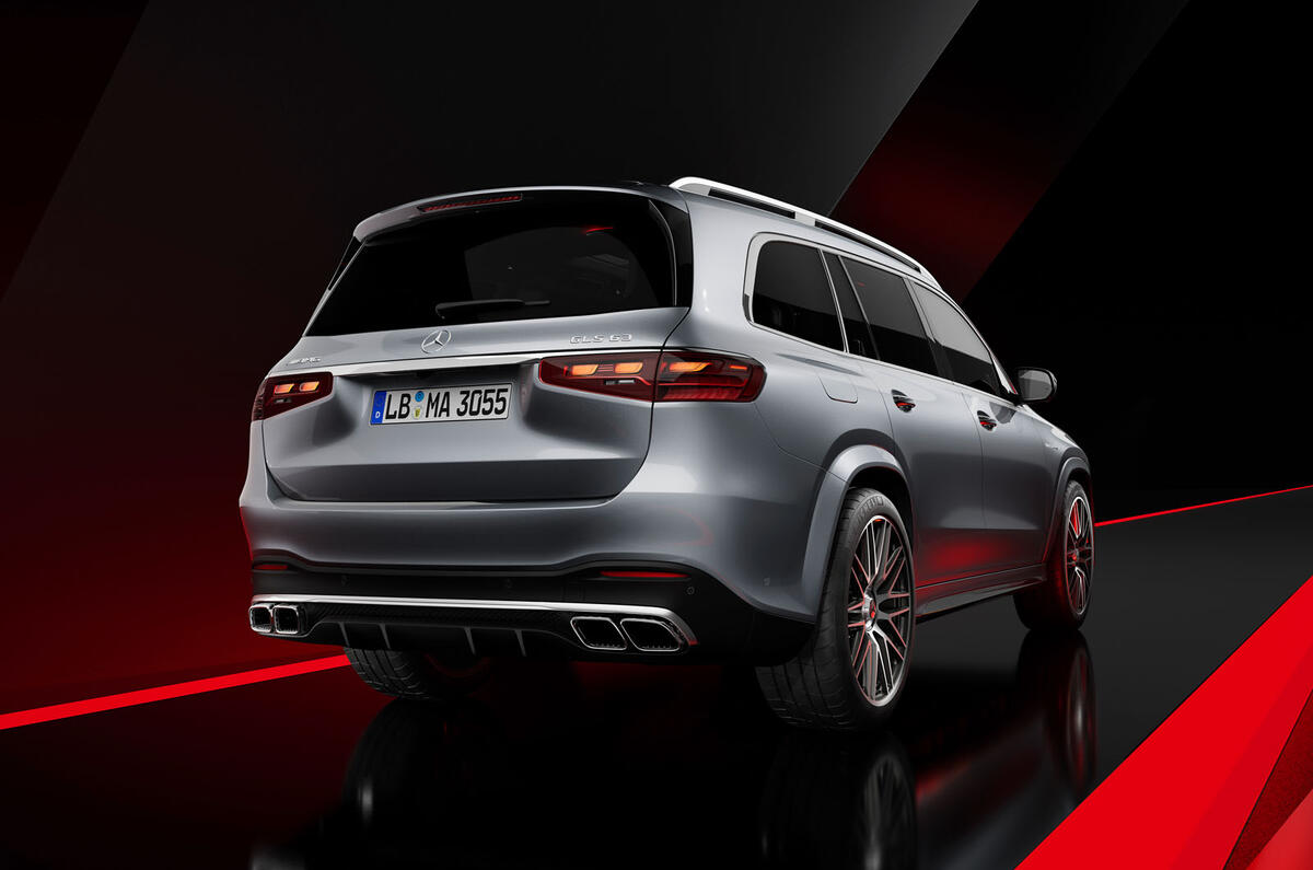 Mercedes AMG GLS 63 2023 rear quarter static Mercedes AMG GLS 63 2023 rear quarter static