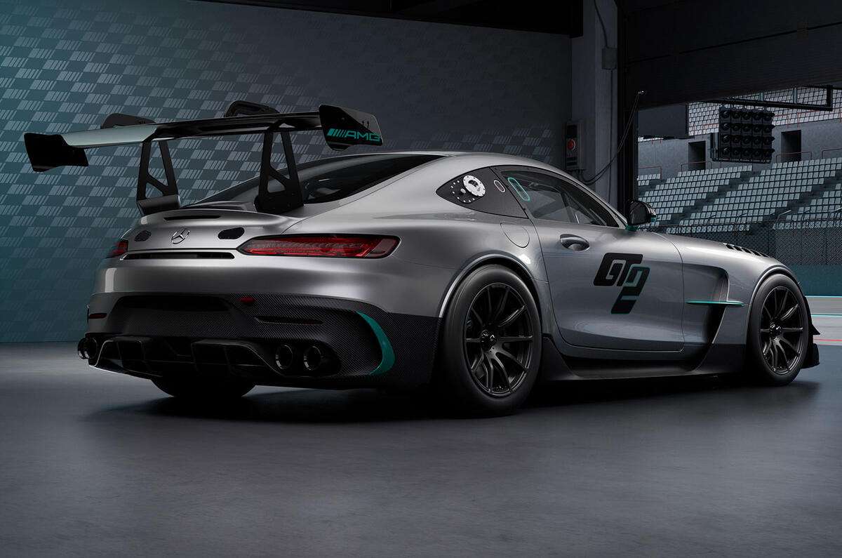 Mercedes AMG GT2 rear three quarter Mercedes AMG GT2 rear three quarter