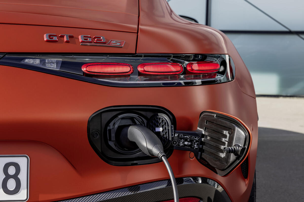 Mercedes AMG GT63 S E Performance charging port Mercedes AMG GT63 S E Performance charging port
