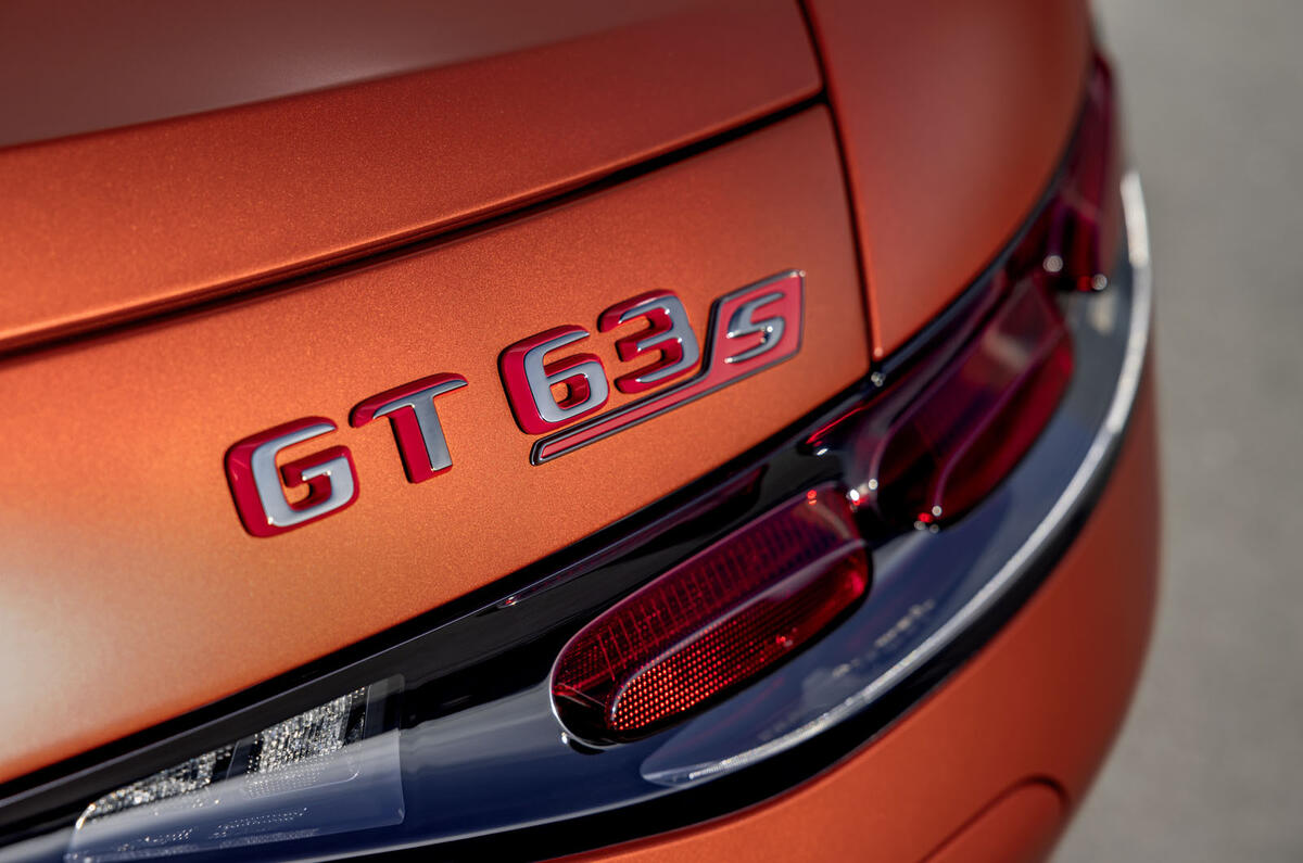 Mercedes AMG GT63 S E Performance GT63 badge Mercedes AMG GT63 S E Performance GT63 badge