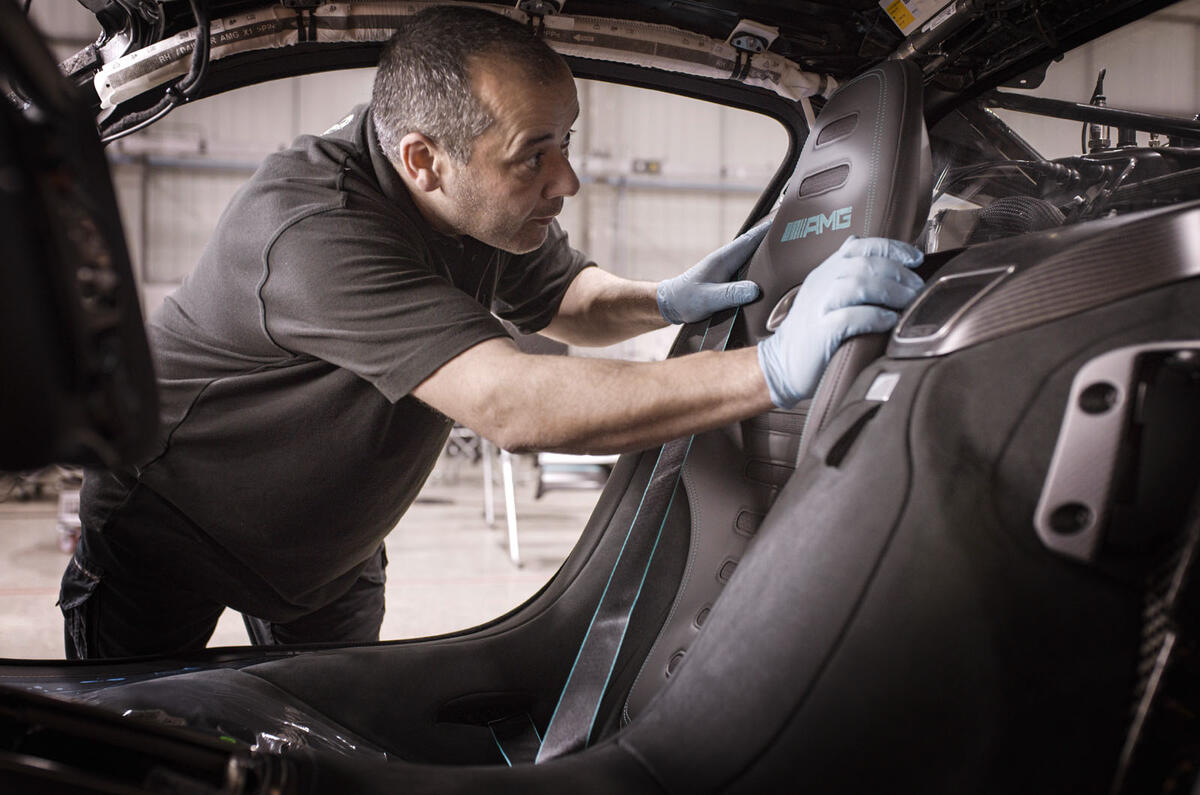 Mercedes amg one production interior Mercedes amg one production interior