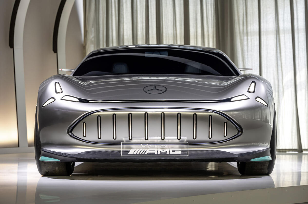 Mercedes AMG Vision Concept front grille close up