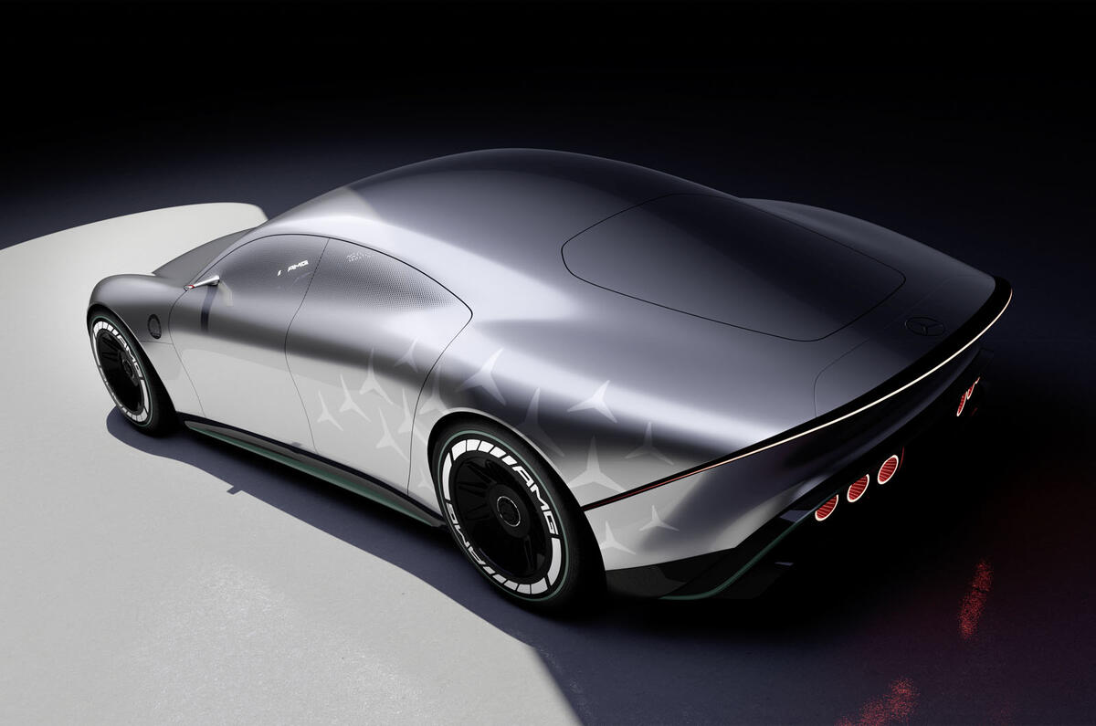 Mercedes AMG Vision Concept rear from above Mercedes AMG Vision Concept rear from above