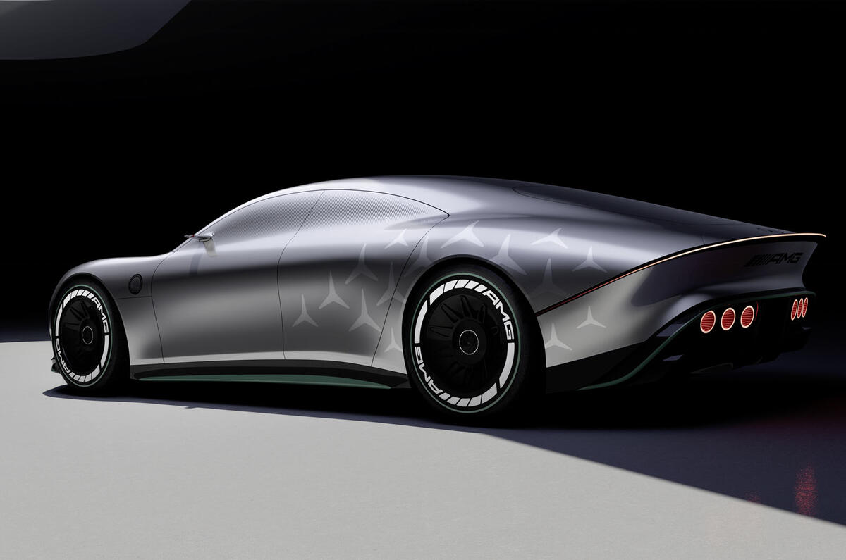Mercedes AMG Vision Concept rear three quarters Mercedes AMG Vision Concept rear three quarters