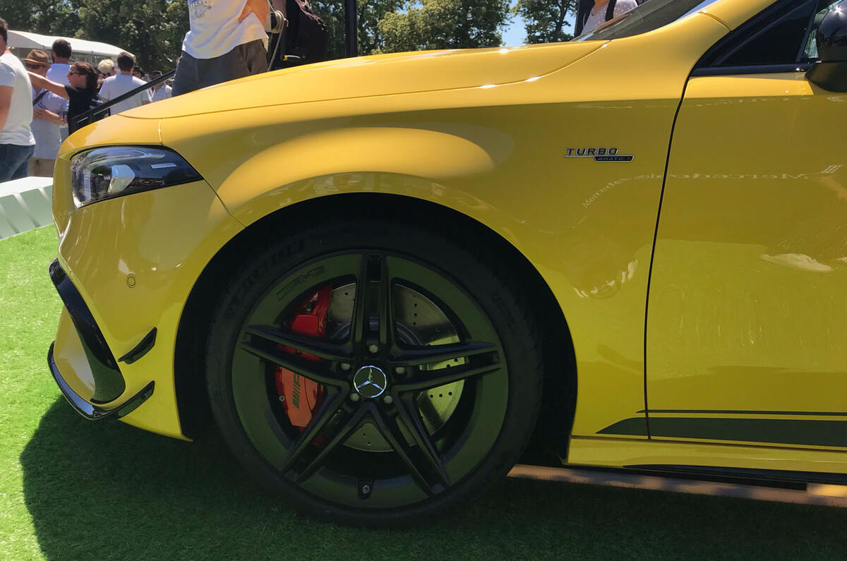 Mercedes-AMG A45 S at Goodwood 2019 - alloy wheels