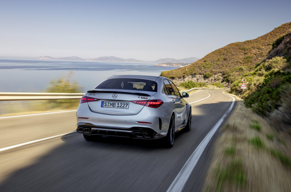 Mercedes AMG C63 rear dynamic Mercedes AMG C63 rear dynamic
