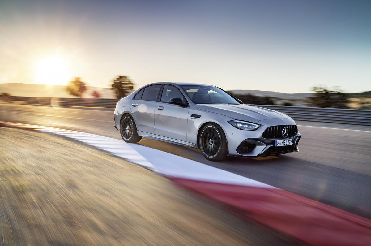 Mercedes AMG C63 side cornering Mercedes AMG C63 side cornering