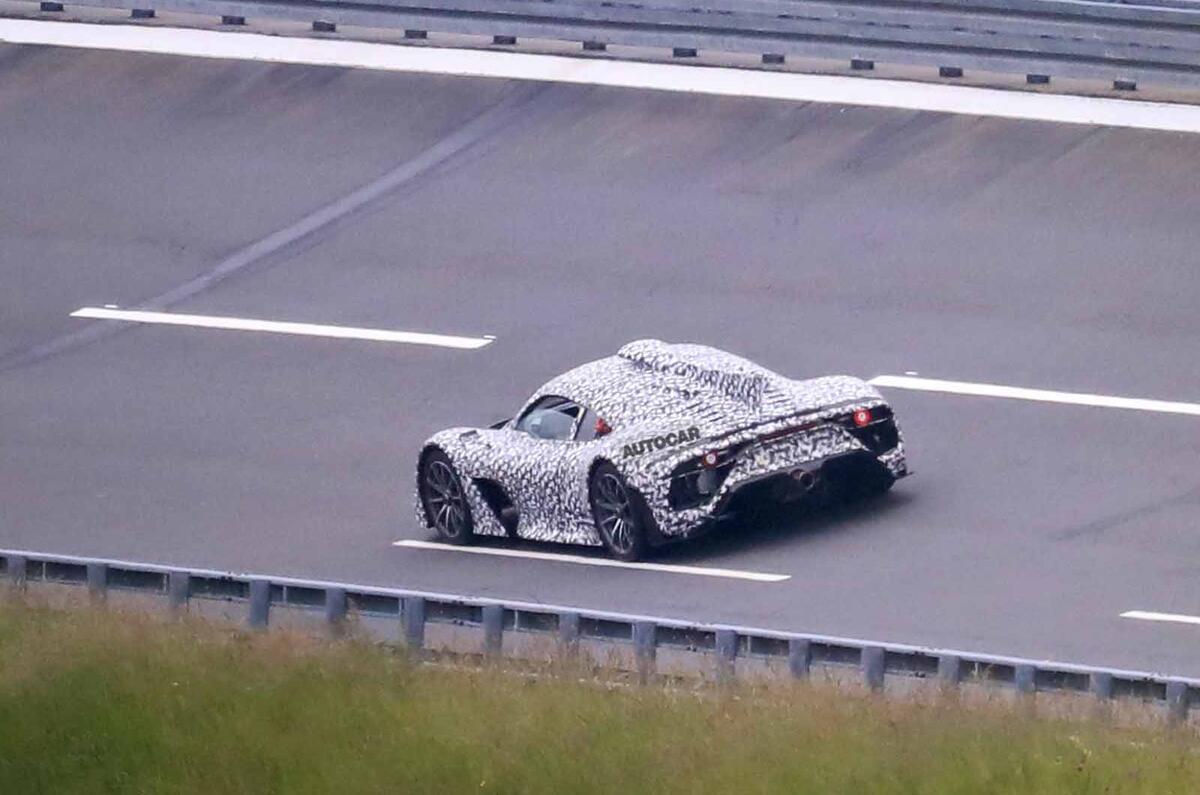 Mercedes AMG One spyshots rear again Mercedes AMG One spyshots rear again