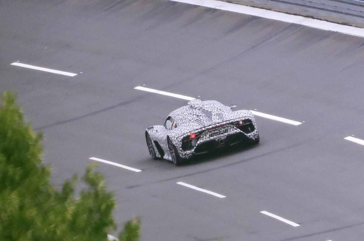 Mercedes AMG One spyshots rear Mercedes AMG One spyshots rear