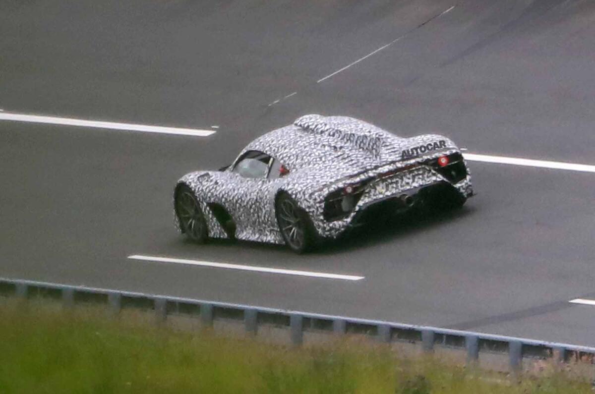 Mercedes AMG One spyshots side rear Mercedes AMG One spyshots side rear
