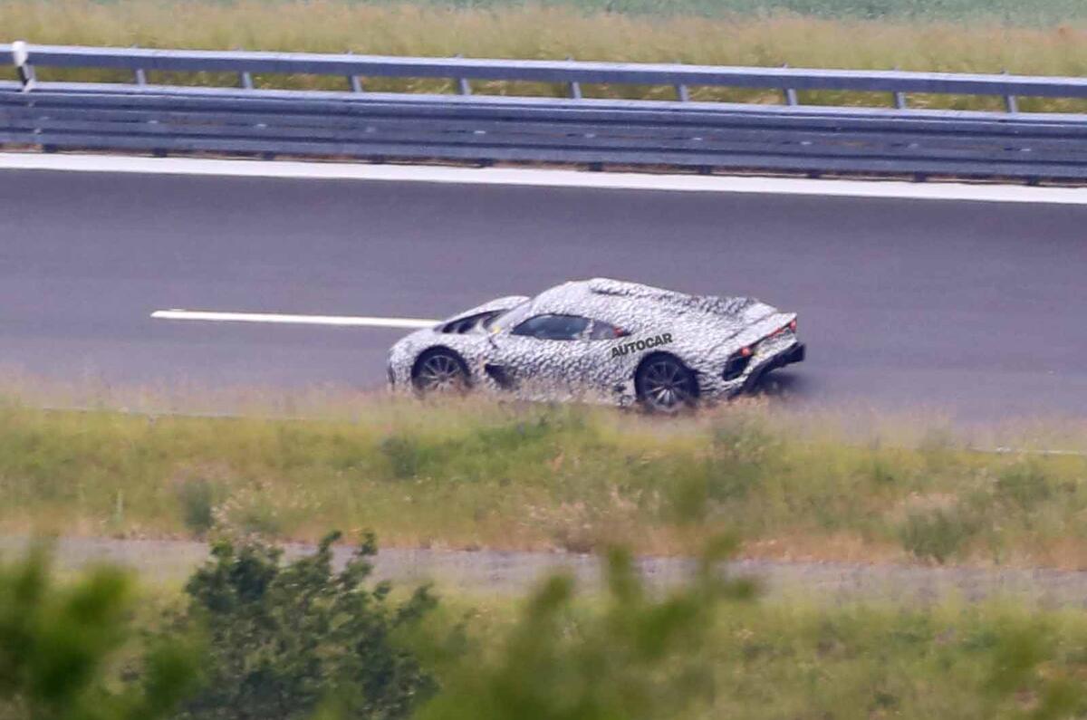 Mercedes AMG One spyshots side Mercedes AMG One spyshots side
