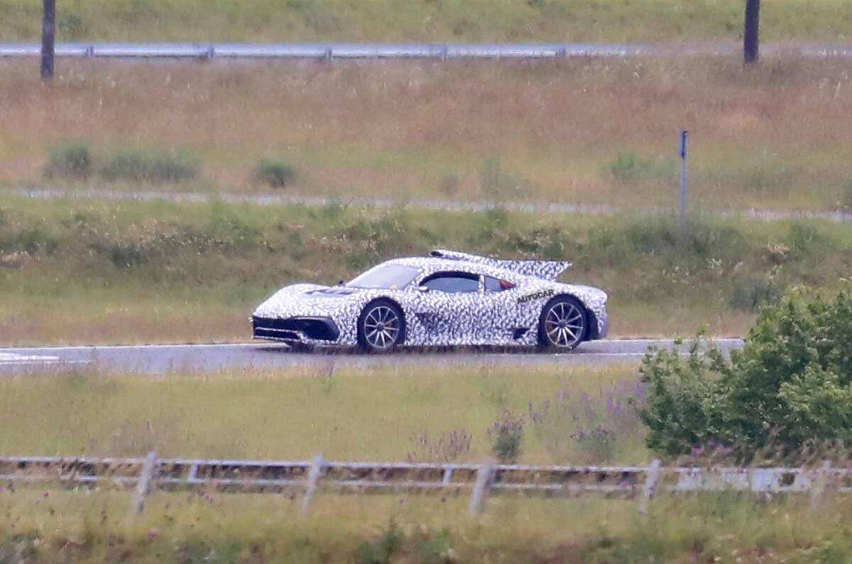 Mercedes AMG One spyshots front side Mercedes AMG One spyshots front side