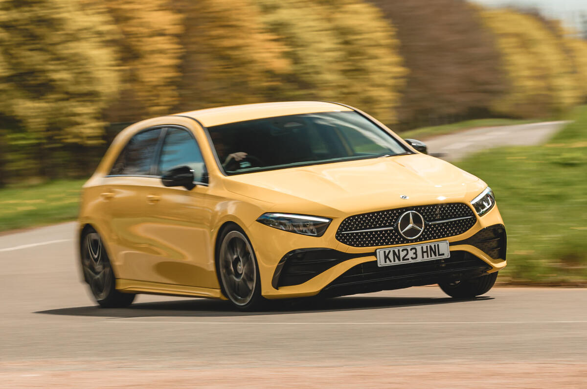 Mercedes Benz A Class front quarter tracking