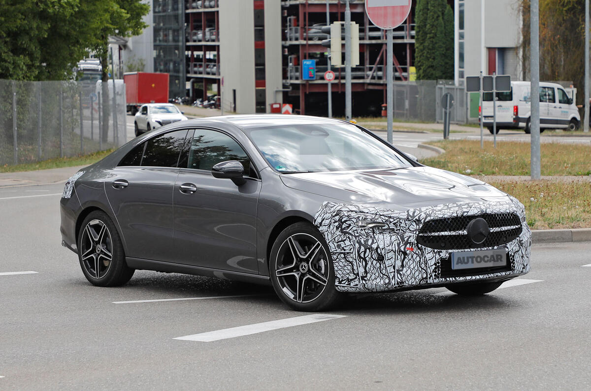 Mercedes Benz CLA 2023 protoype front quarter