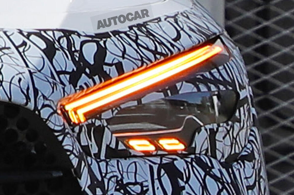 Mercedes Benz CLA 2023 protoype indicators