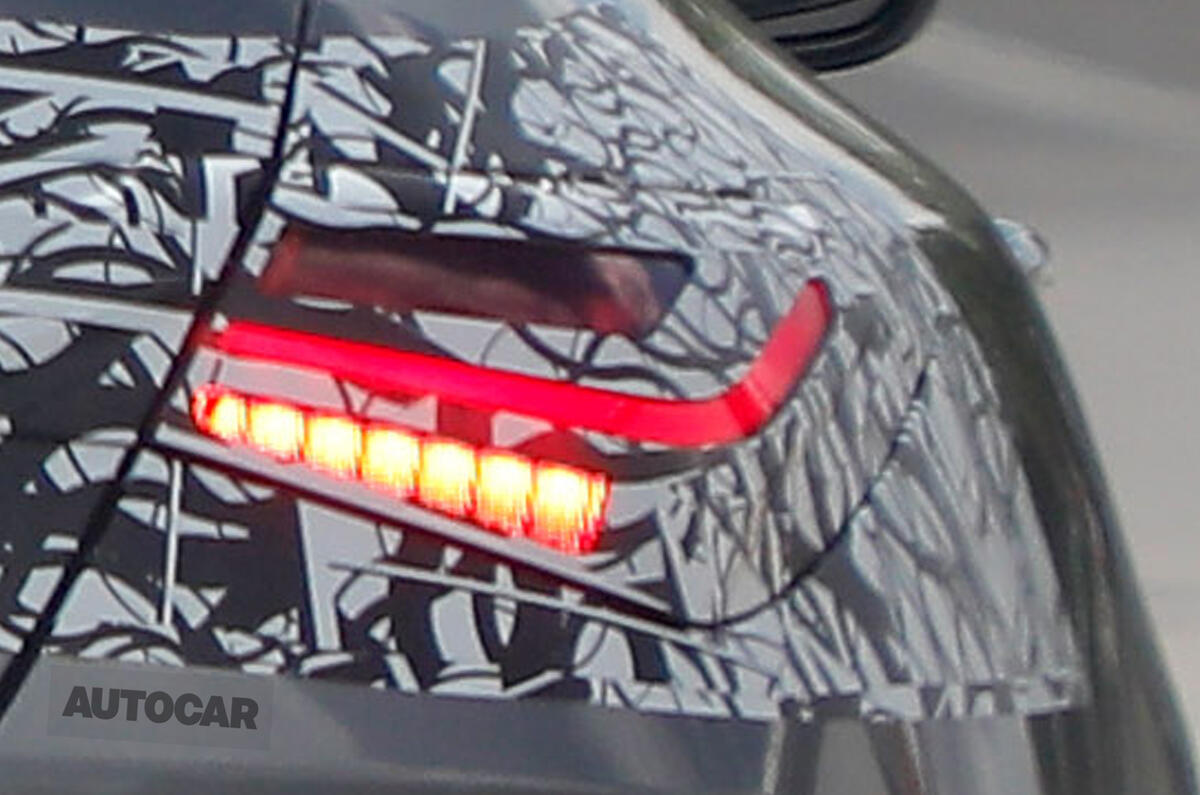 Mercedes Benz CLA 2023 protoype rear light