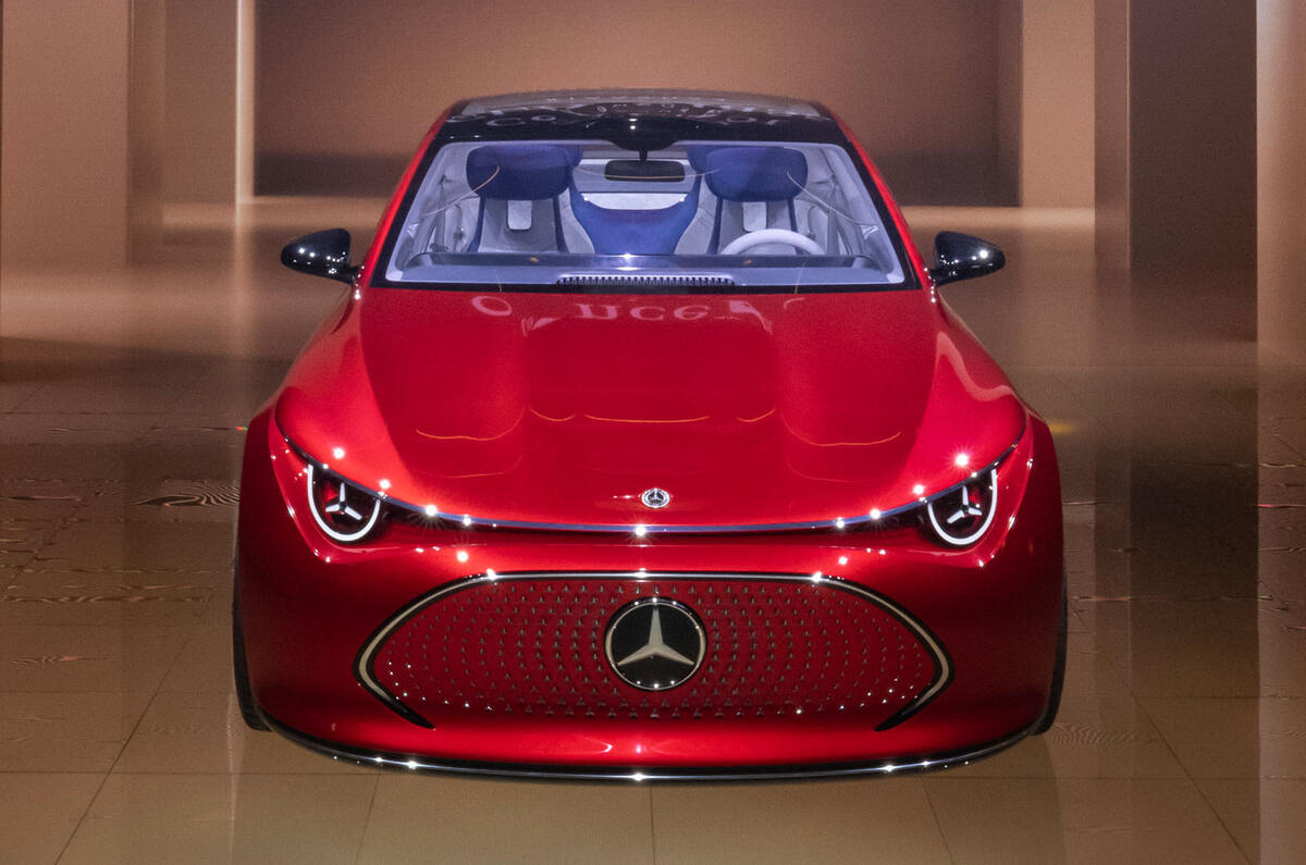 Mercedes Benz CLA Concept 2023 front Mercedes Benz CLA Concept 2023 front