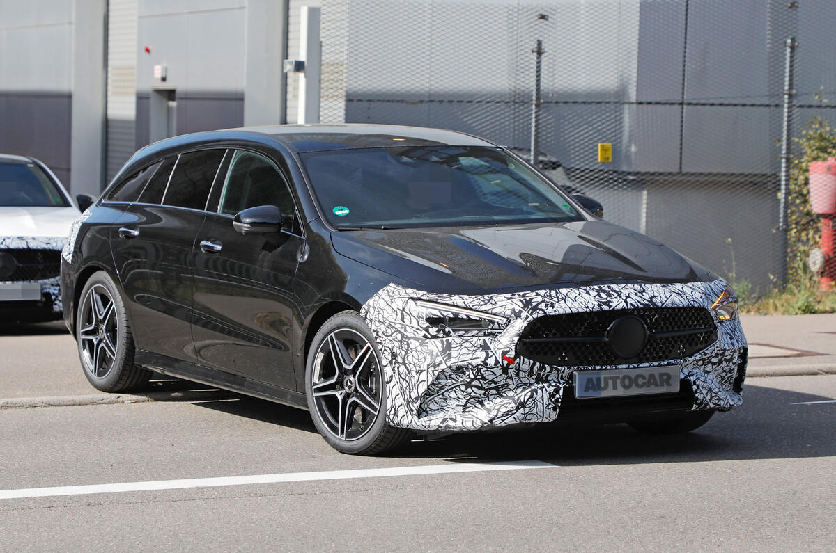 Mercedes Benz CLA SB 2023 protoype front quarter