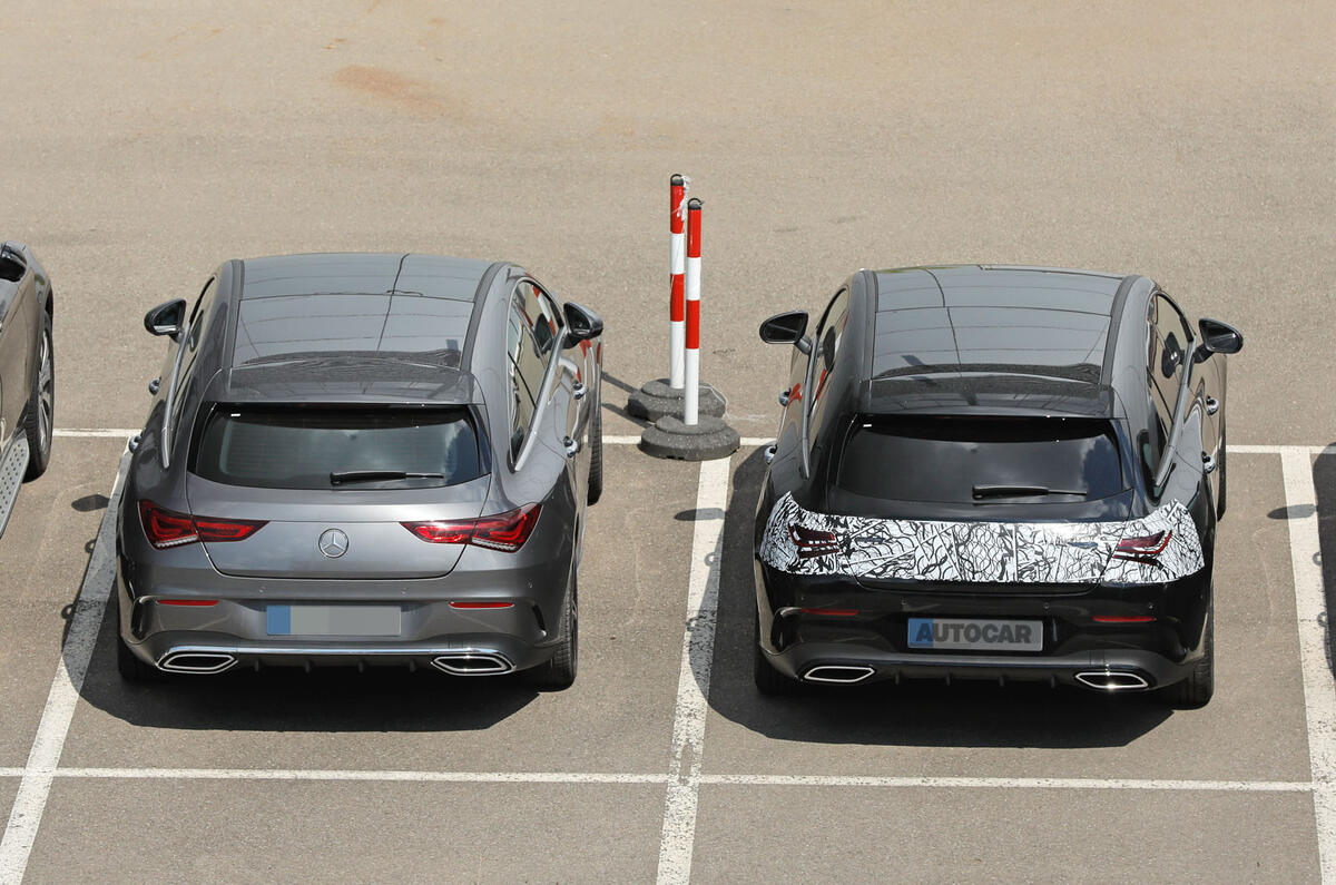 Mercedes Benz CLA SB 2023 protoype rear