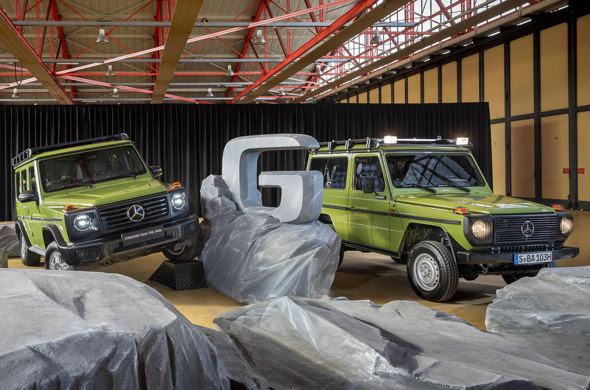 Mercedes Benz G450d Stronger than the 1980s front with original Mercedes Benz G450d Stronger than the 1980s front with original