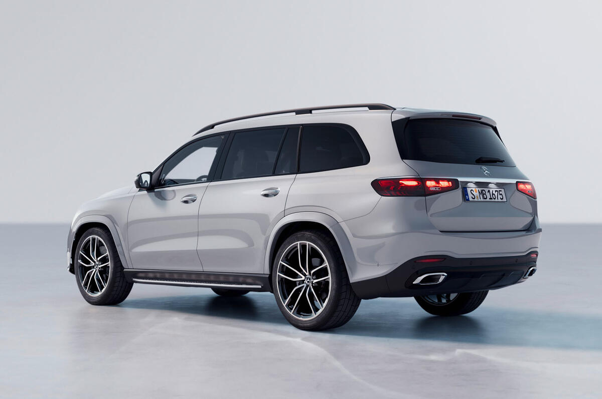 Mercedes Benz GLS 2023 rear quarter Mercedes Benz GLS 2023 rear quarter