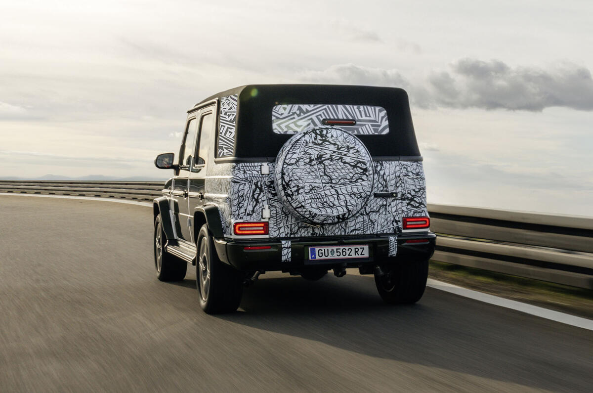 Mercedes Benz G Class Cabriolet testing 2