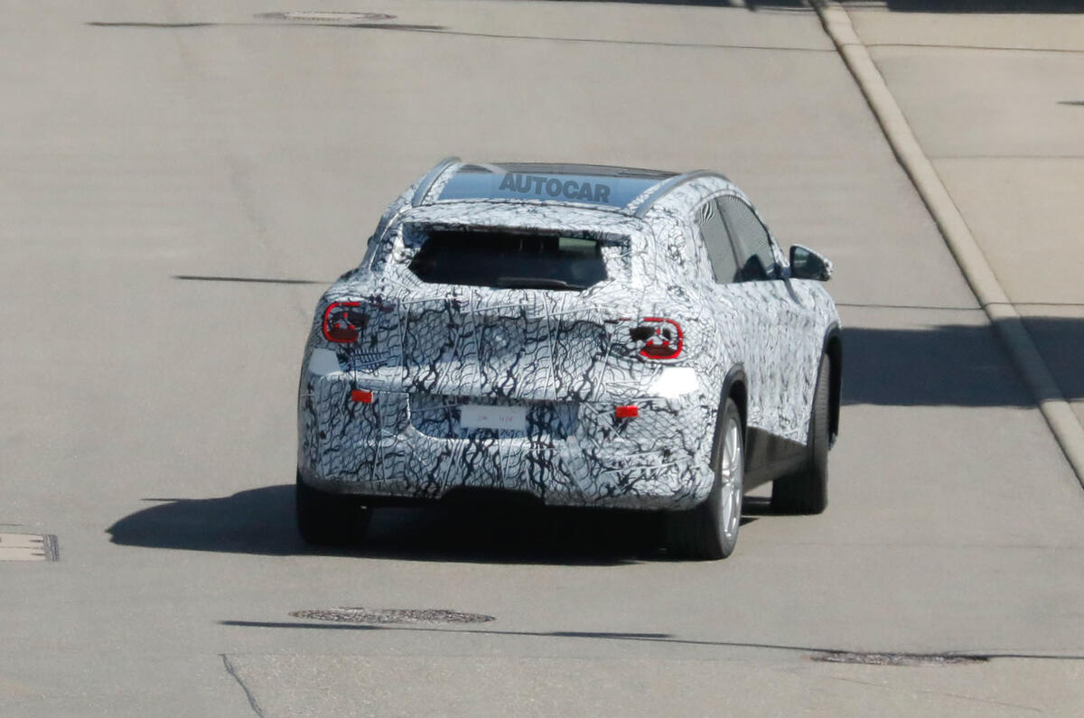 Mercedes benz new GLA EV testing rear Mercedes benz new GLA EV testing rear