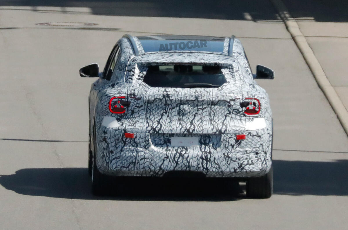 Mercedes benz new GLA EV testing rear 2 Mercedes benz new GLA EV testing rear 2