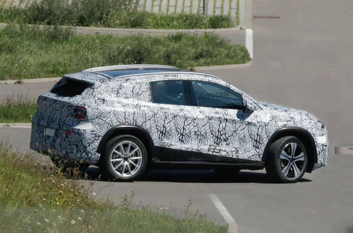 Mercedes benz new GLA EV testing side 2 Mercedes benz new GLA EV testing side 2