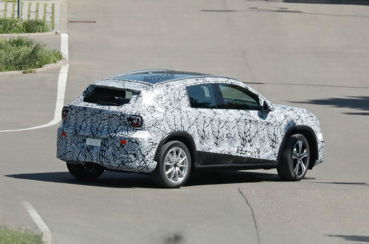 Mercedes benz new GLA EV testing side rear Mercedes benz new GLA EV testing side rear